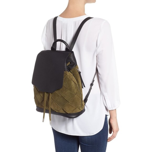 RAG & BONE Pilot Suede & Leather Backpack - Picture 1 of 8